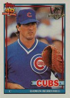 1991 Topps Desert Shield #188 Damon Berryhill Baseball Card