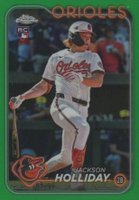 2024 Topps Chrome Update #USC200 Jackson Holliday Green Refractor Baseball Card