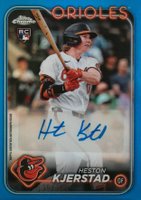 2024 Topps Chrome Update Chrome Baseball Update Series Autographs #ACHK Heston Kjerstad Blue Refractor Baseball Card