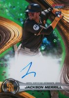2024 Bowman's Best Best of 2024 Autographs #B24JM Jackson Merrill Green Refractor Baseball Card