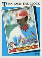 1989 Topps #662 Lou Brock Turn Back the Clock Baseball Card