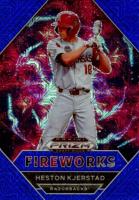 2020 Panini Prizm Draft Picks Fireworks #PDP177 Heston Kjerstad Blue Mojo Baseball Card