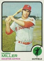 1973 Topps #637 Norm Miller Baseball Card