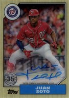 2022 Topps Clearly Authentic 1987 Topps Baseball Autographs #JS Juan Soto Baseball Card