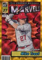 2022 Panini Donruss Marvels #M1 Mike Trout Gold Baseball Card