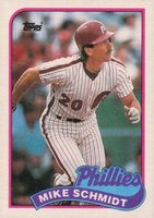 1989 Topps #100 Mike Schmidt Baseball Card