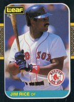 1987 Leaf #247 Jim Rice Baseball Card