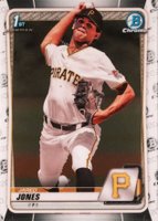 2020 Bowman Draft #BD70 Jared Jones Chrome Baseball Card