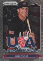 2013 Panini Prizm USA Baseball  #USA10 Mike Trout Baseball Card