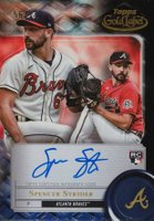 2022 Topps Gold Label Framed Autographs #SS Spencer Strider Black Baseball Card