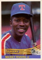1984 Donruss #465 Mickey Rivers Baseball Card