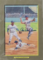 1993 Perez-Steele Great Moments Postcards #91 Pee Wee Reese/Jackie Robinson Baseball Card