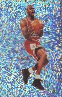 1992 Panini Sticker #102 Michael Jordan Foil Basketball Card