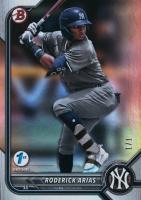 2022 Bowman Draft 1st Edition #79 Roderick Arias Rainbow Foil 1/1 Baseball Card