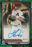 2024 Bowman Draft Chrome Prospect Autographs #CPAJD JD DIX Green Lava Baseball Card