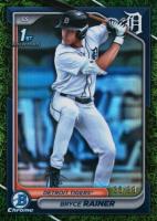 2024 Bowman Draft #BDC86 Bryce Rainer Chrome-Green Grass Refractor Baseball Card