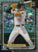2024 Bowman Draft #BDC22 Konnor Griffin Chrome-Steel Metal Refractor Baseball Card