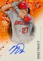 2022 Topps Pristine Pristine Autographs #PA-MT Mike Trout Orange Refractor Baseball Card