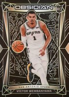 2023 Panini Obsidian #9 Victor Wembanyama Electric Etch Green Basketball Card