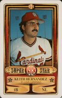 1983 Perma-Graphics Super Star Credit Cards # Keith Hernandez Baseball Card