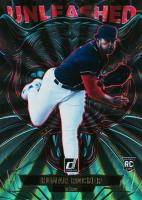 2025 Panini Donruss Unleashed #19 Kumar Rocker Green Laser Baseball Card