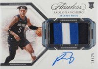2022 Panini Flawless Horizontal Patch Autographs #HPAPBC Paolo Banchero Basketball Card