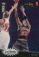 1996 Collector's Choice Crash the Game Scoring Redemption #R30 Michael Jordan Silver Basketball Card