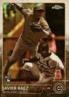 2015 Topps Chrome #89 Javier Baez Sepia Refractor Baseball Card