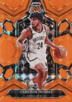 2023 Panini Mosaic #117 Cameron Thomas Orange Fluorescent Basketball Card