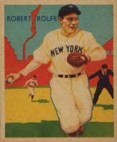 1934 Diamond Stars  #29 Robert Rolfe Baseball Card