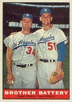 1961 Topps #521 Brother Battery Baseball Card