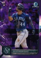 2022 Bowman Chrome Sapphire Edition #48 Julio Rodriguez Purple Baseball Card