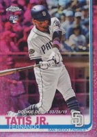 2019 Topps Chrome Update  #54 Fernando Tatis Jr. Pink Refractor Baseball Card
