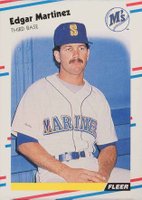 1988 Fleer #378 Edgar Martinez Baseball Card
