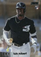 2020 Stadium Club #289 Luis Robert Black Foil Baseball Card