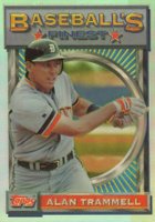 1993 Finest #18 Alan Trammell Refractor Baseball Card