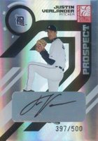 2005 Donruss Elite #176 Justin Verlander Autograph Baseball Card