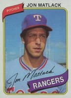 1980 Topps #592 Jon Matlack Baseball Card