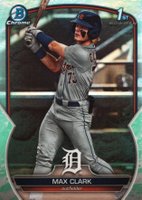 2023 Bowman Draft #BDC76 Max Clark Chrome-Lunar Glow Baseball Card