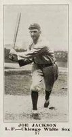 1916 Sporting News #87 Joe Jackson Blank Back Baseball Card