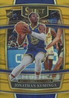 2021 Panini Select #28 Jonathan Kuminga Gold Prizm Basketball Card