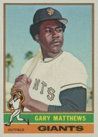 1976 Topps #133 Gary Matthews Baseball Card