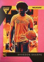 2022 Panini Chronicles Draft Picks Flux #8 Shaedon Sharpe Pink Basketball Card