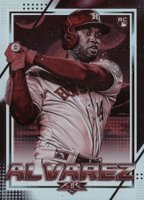 2020 Topps Fire #195 Yordan Alvarez Red Blaze Baseball Card