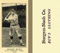1916 Burgess-Nash Co. #111 Leslie Mann Baseball Card