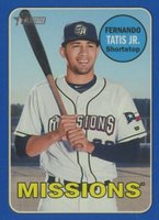 2018 Topps Heritage Minor League #100 Fernando Tatis Jr. Blue Baseball Card