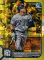 2022 Bowman Chrome Sapphire Edition #90 Aaron Judge Yellow Baseball Card