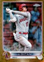 2022 Topps Chrome Logofractor Edition #1 Shohei Ohtani Gold Baseball Card