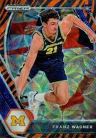 2021 Panini Prizm Draft Picks #9 Franz Wagner Choice Prizm-Tiger Stripe Basketball Card