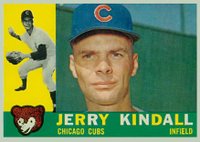 1960 Topps #444 Jerry Kindall Baseball Card